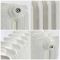 Radiateur fonte fleuri – 51 cm – Blanc porcelaine – Tailles multiples – Charlotte