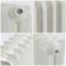 Radiateur fonte fleuri – 95 cm – Blanc porcelaine – Tailles multiples – Charlotte