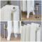 Radiateur fonte fleuri – 95 cm – Blanc porcelaine – Tailles multiples – Charlotte