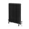 Radiateur fonte fleuri – 51 cm – Noir ardoise – Tailles multiples – Charlotte