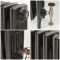 Radiateur fonte – 35,7 cm – Graphite antique – Tailles multiples - Isabel