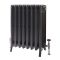 Radiateur fonte - H 76 cm - 4 rangs de colonnes – Argent métallisé – Choix de tailles - Isabel