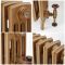 Radiateur fonte – 35,7 cm – Or baroque – Tailles multiples - Isabel