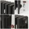 Radiateur fonte – 35,7 cm – Noir ardoise – Tailles multiples - Isabel
