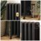 Radiateur fonte - H 66 cm - 4 rangs de colonnes – Noir ardoise – Choix de tailles - Isabel