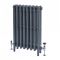Radiateur fonte – 4 rangs – H 96 cm – Argent antique – Choix de tailles - Mercury