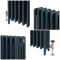 Radiateur fonte - 76 cm - 4 colonnes - Hague Blue 30 de Farrow & Ball - Choix de tailles - Mercury