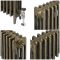 Radiateur fonte - 76 cm - 4 colonnes - Laiton naturel - Choix de tailles - Mercury