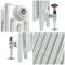 Radiateur fonte – 4 rangs – H 76 cm – Blanc porcelaine – Choix de tailles - Mercury