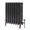 Radiateur fonte – 66 cm – Argent métallisé – Tailles multiples - Isabel