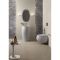 Lavabo totem moderne – Blanc mat – 49 cm – 1 trou – RAK Cloud x Hudson Reed