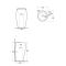 Lavabo totem moderne – Blanc mat – 49 cm – 1 trou – RAK Cloud x Hudson Reed