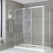 Porte de douche coulissante avec paroi de retour en option – Choix de tailles – Portland