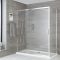 Porte de douche coulissante avec paroi de retour en option – Choix de tailles – Portland