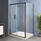 Cabine de douche d’angle à porte coulissante avec receveur – Cuivre – Choix de tailles – Eris