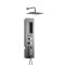 Colonne de douche encastrée et pommeau carré de 30 cm avec bras mural – Acier brossé - Llis