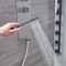 Colonne de douche encastrée avec pommeau carré et bras mural – 2 fonctions – Llis