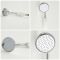 Colonne de douche thermostatique exposé – Double fonctions - Chromé et blanc - Elizabeth