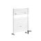 Sèche-serviettes mixte - Blanc - 73 cm x 45 cm - Avec élément électrique de 400W, robinets de radiateur et adaptateur - Arno