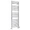 Sèche-serviettes mixte - Chromé - 173,8 cm x 45 cm - Avec élément électrique de 1000W, robinets de radiateur et adaptateur - Arno