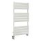 Sèche-serviettes mixte plat - Blanc - Avec élément électrique, robinets de radiateur - Choix de tailles et de cache-câble - Lustro