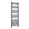 Sèche-serviettes mixte plat - Anthracite - 160 cm x 50 cm - Avec élément électrique de 800W, robinets de radiateur et adaptateur - Neva