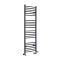Sèche-serviettes mixte incurvé - Anthracite - Avec élément électrique, robinets de radiateur et adaptateur - Choix de tailles - Artle