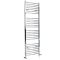 Sèche-serviettes mixte incurvé - Chromé - Avec élément électrique, robinets de radiateur et adaptateur - Choix de tailles - Kent