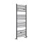 Sèche-serviettes mixte plat - Anthracite - 160 cm x 40 cm - Avec élément électrique de 600W, robinets de radiateur et adaptateur - Artle