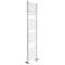 Sèche-serviettes mixte plat - Blanc - 180 cm x 40 cm - Avec élément électrique de 800W, robinets de radiateur et adaptateur - Ive
