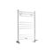 Sèche-serviettes mixte plat - Blanc - 80 cm x 50 cm - Avec élément électrique de 400W, robinets de radiateur et adaptateur - Ive