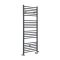 Sèche-serviettes mixte plat - Anthracite - 160 cm x 50 cm - Avec élément électrique de 800W, robinets de radiateur et adaptateur - Artle