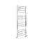 Sèche-serviettes mixte plat - Chromé - 160 cm x 50 cm - Avec élément électrique de 400W, robinets de radiateur et adaptateur - Kent