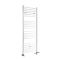 Sèche-serviettes mixte plat - Blanc - 160 cm x 50 cm - Avec élément électrique de 800W, robinets de radiateur et adaptateur - Ive