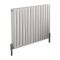 Radiateur design horizontal - 60 cm x 83 cm - Blanc - Aluminium - Double rang - Vitality Air