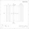 Radiateur design vertical – Anthracite – 160 cm x 47,2 cm – Double rangs – Vitality