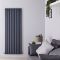 Radiateur design vertical – Anthracite – 160 cm x 59 cm  – Rang double – Vitality