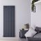 Radiateur design vertical – Anthracite – 160 cm x 59 cm  – Rang simple – Vitality