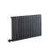 Radiateur design électrique horizontal - Anthracite - 63,5 cm x 100 cm x 5,3 cm – Sloane – ECOSO par Hudson Reed