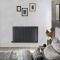 Radiateur design électrique horizontal - Anthracite - 63,5 cm x 100 cm x 5,3 cm – Sloane – ECOSO par Hudson Reed