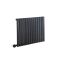 Radiateur design électrique horizontal - Anthracite - 63,5 cm x 82,6 cm x 5,4 cm - Sloane – ECOSO par Hudson Reed