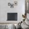 Radiateur design électrique horizontal - Anthracite - 63,5 cm x 82,6 cm x 5,4 cm - Sloane – ECOSO par Hudson Reed