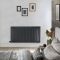 Radiateur design électrique horizontal - Anthracite - 63,5 cm x 118 cm x 5,3 cm - Sloane – ECOSO par Hudson Reed
