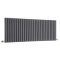 Radiateur design horizontal - 63,5 cm x 165,2 cm - Anthracite - Double rang - Vitality