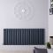 Radiateur design horizontal - 63,5 cm x 165,2 cm - Anthracite - Double rang - Vitality