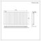 Radiateur design électrique horizontal - Anthracite - 63,5 cm x 119 cm x 4,6 cm - Delta – ECOSO par Hudson Reed
