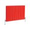 Radiateur design horizontal à panneaux plats – Double rang – Choix de finitions et de tailles – Delta