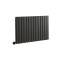 Radiateur design électrique horizontal – 63,5 cm – Anthracite – Choix de tailles et de thermostat Wi – Fi et option de câblage ou sur prise – Delta – ECOSO par Hudson Reed