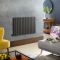 Radiateur design électrique horizontal – 63,5 cm – Anthracite – Choix de tailles et de thermostat Wi – Fi et option de câblage ou sur prise – Delta – ECOSO par Hudson Reed