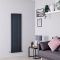 Radiateur design vertical – Colonnes Plates – Anthracite – Tailles multiples – Sloane